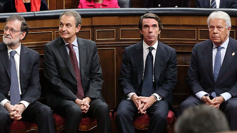 Dos reyes, una heredera y cinco presidentes para conmemorar los 40 aos de la Constitucin | Ver