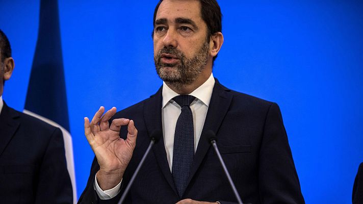  - El ministro de Interior, Christophe Castaner, ha hecho balance de la jornada junto al primer ministro.