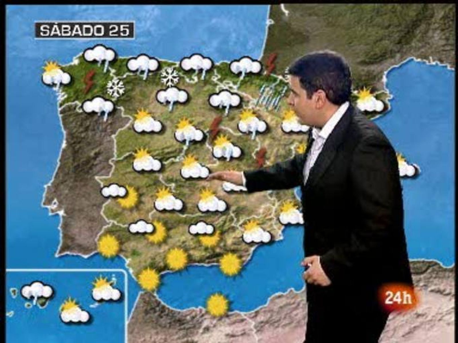 Chubascos débiles en el norte