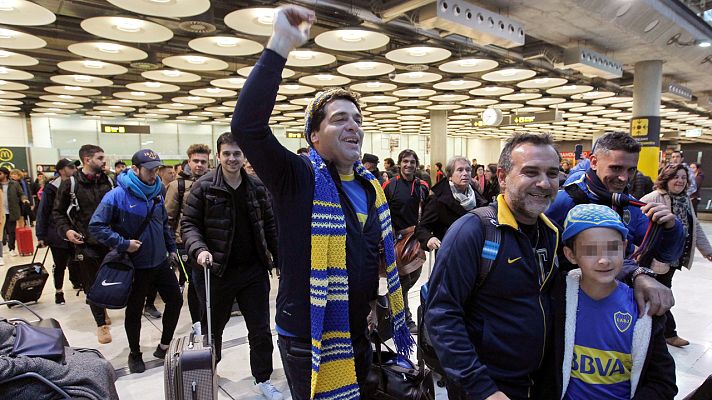 Informativo 24h - Final Libertadores: La última oleada de aficionados de River y Boca llega sin incidentes a Madrid