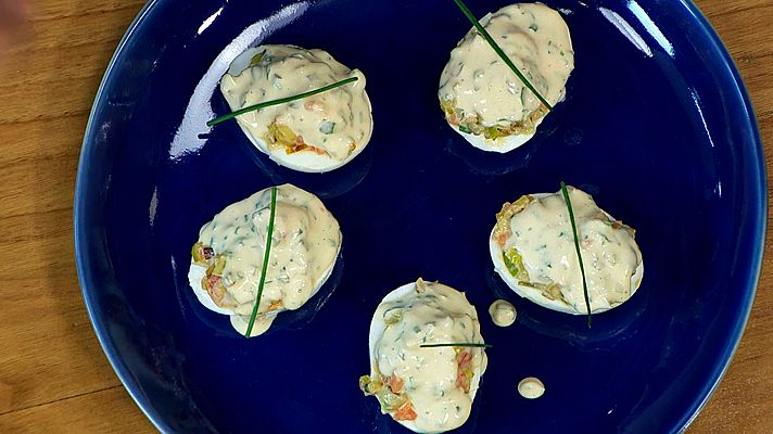 RTVE Cocina - Huevos rellenos de gambas