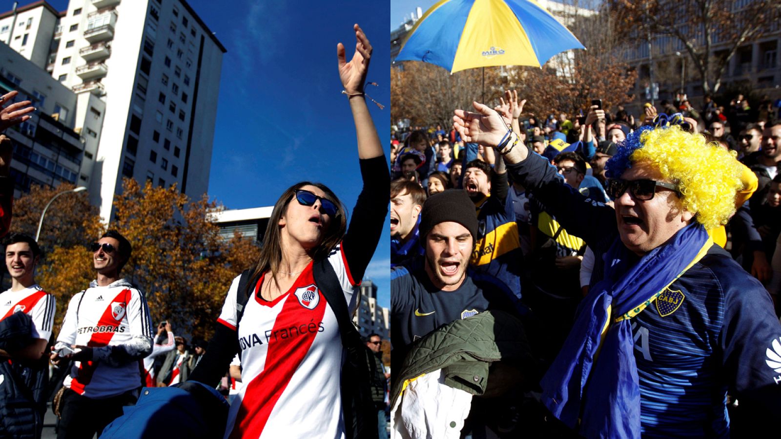 Final Libertadores: Ambientazo en las zonas de animación de River y Boca - RTVE.es | Ver