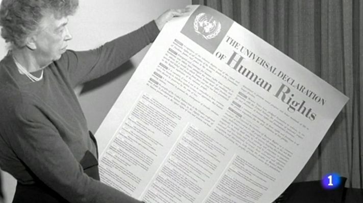 Telediario 1 - La Carta de los Derechos Humanos cumple mañana 70 años