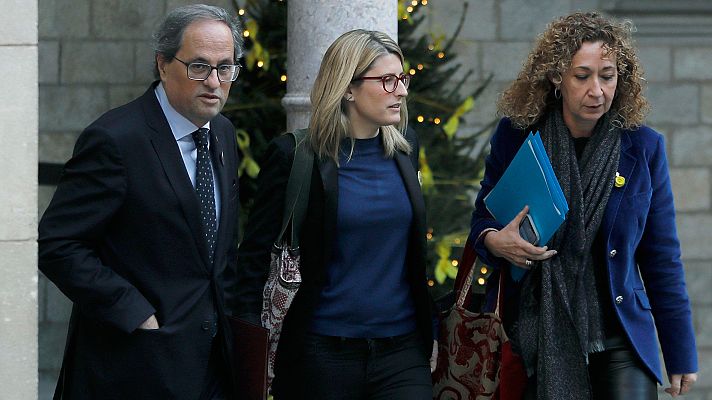 Telediario 1 - El Govern pide a Sánchez evitar el 155 y "volver al diálogo"