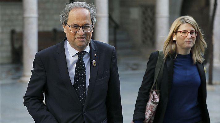 Telediario 1 - La Generalitat defiende la actuación de los Mossos y apela al Gobierno de Sánchez a evitar el 155