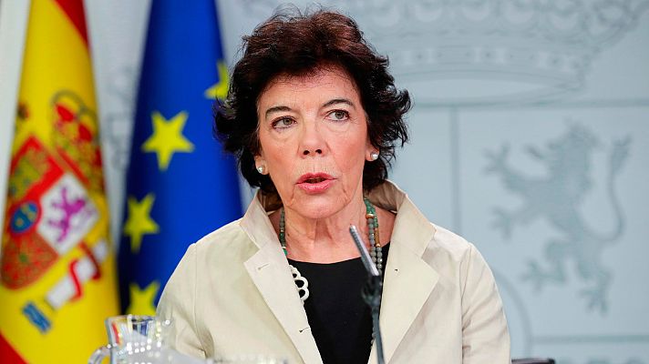 Telediario 1 - El Gobierno espera que Torra responda "según usos y costumbres" ante el Consejo de Ministros de Barcelona