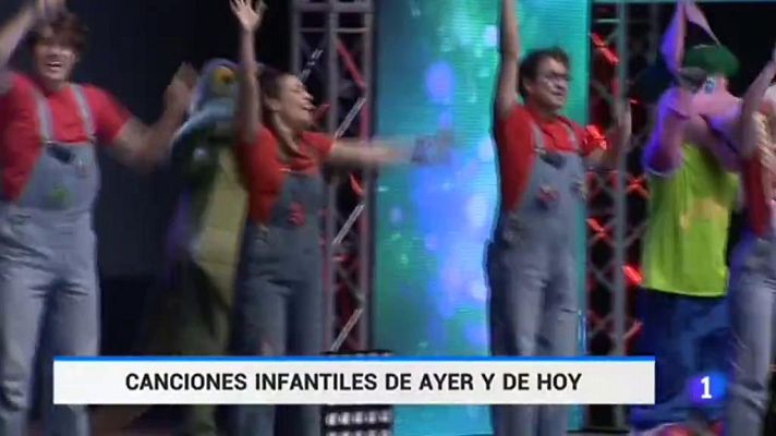 Telediario 1 - Cantajuegos celebran sus 15 años en Madrid