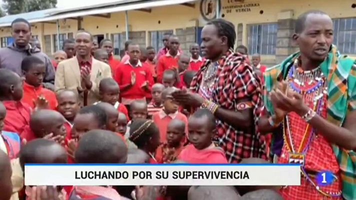Telediario 1 - Los Masaai es una de las tribus que está en serio peligro de desaparición