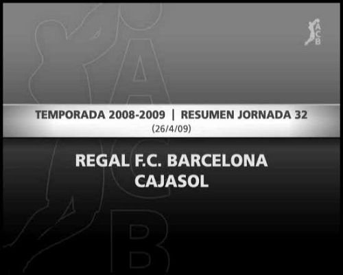 Baloncesto en RTVE - Regal Barcelona 93-67 Cajasol