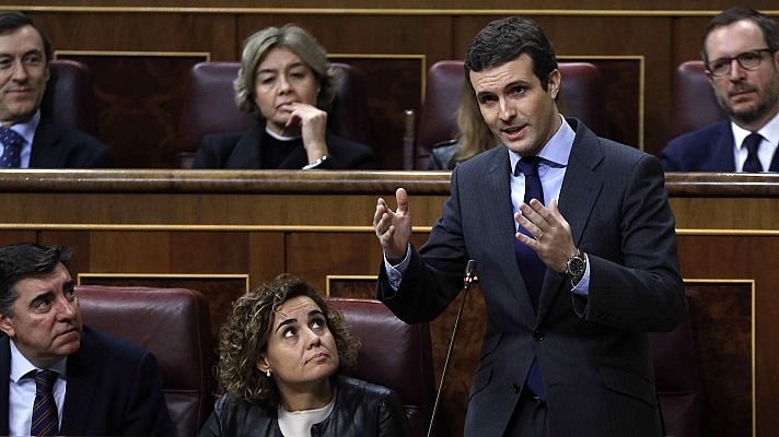 Telediario 1 - El PP critica la reunión de Sánchez con Torra al que acusa de querer "un derramamiento de sangre"