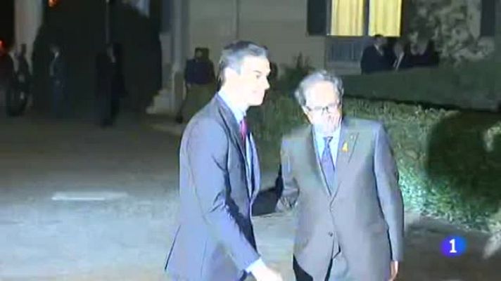 Telediario 1 - Sanchez asegura que hay que pasar de la voluntad del diálogo al diálogo real