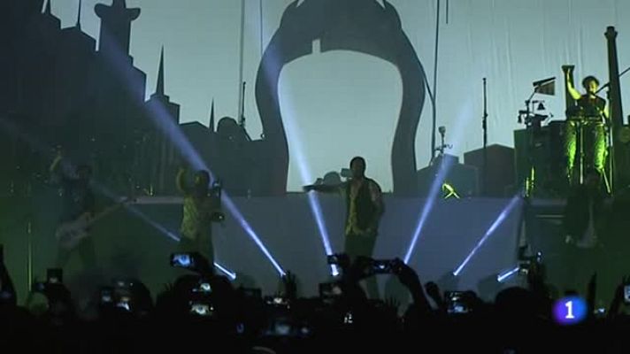 Telediario 1 - "La mayor fiesta del año", con La Pegatina, Amaral y Rozalén