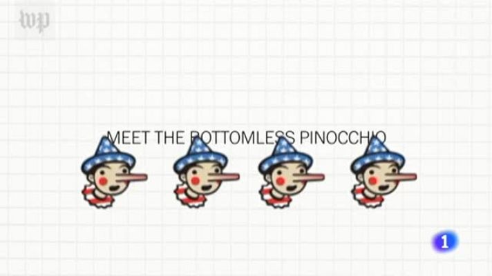 Telediario 1 - Donald Trump, el Pinocchio sin fondo