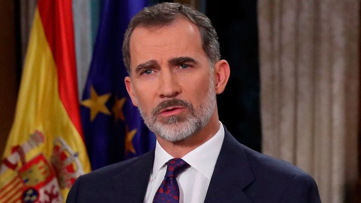 Telediario 1 - Reacciones al mensaje de Navidad del rey