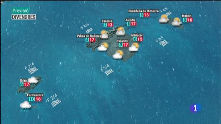 Informatiu Balear - El temps a les Illes Balears - 27/12/18