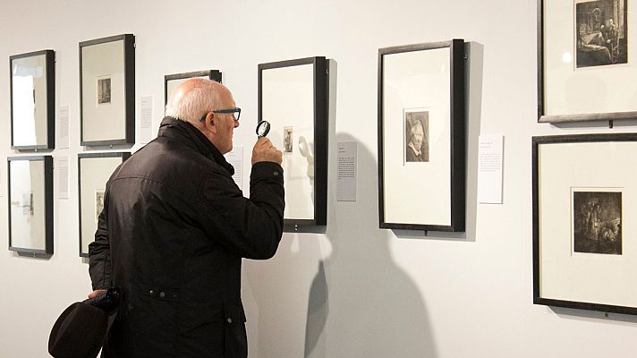 Telediario 1 - Terrassa acoge una exposición inédita de Rembrandt con 50 grabados originales