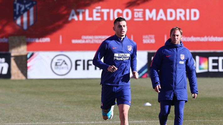 Informativo de Madrid - Lucas Hernández apura su recuperación en el último entrenamiento de 2018 del Atleti