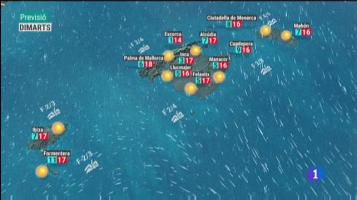 Informatiu Balear - El temps a les Illes Balears - 31/12/18