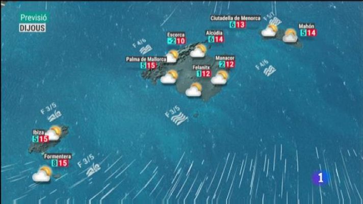Informatiu Balear - El temps a les Illes Balears - 02/01/19