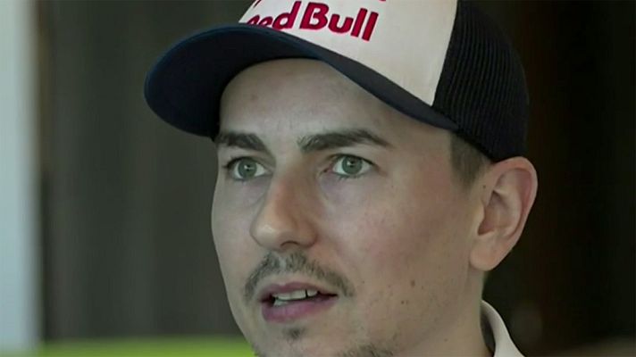 Telediario 1 - Jorge Lorenzo se prepara con el equipo Honda