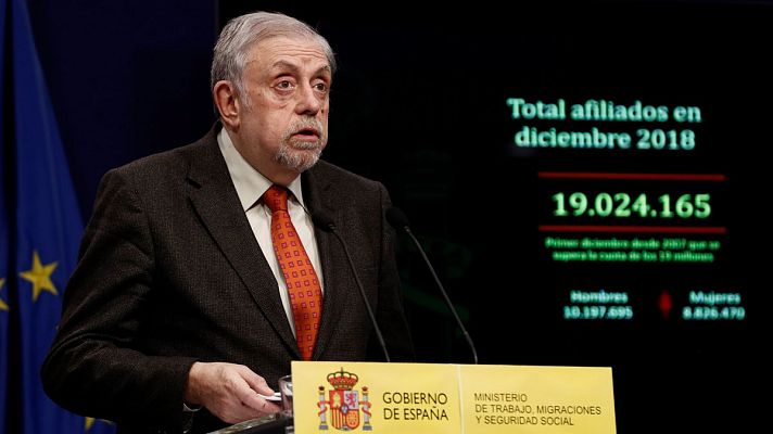  - El paro registra su sexta caída anual consecutiva en 2018