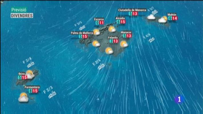 Informatiu Balear - El temps a les Illes Balears - 03/01/19