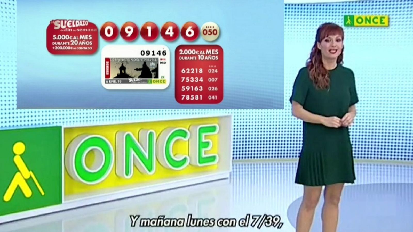 Sorteo ONCE - 06/01/19 - ver ahora