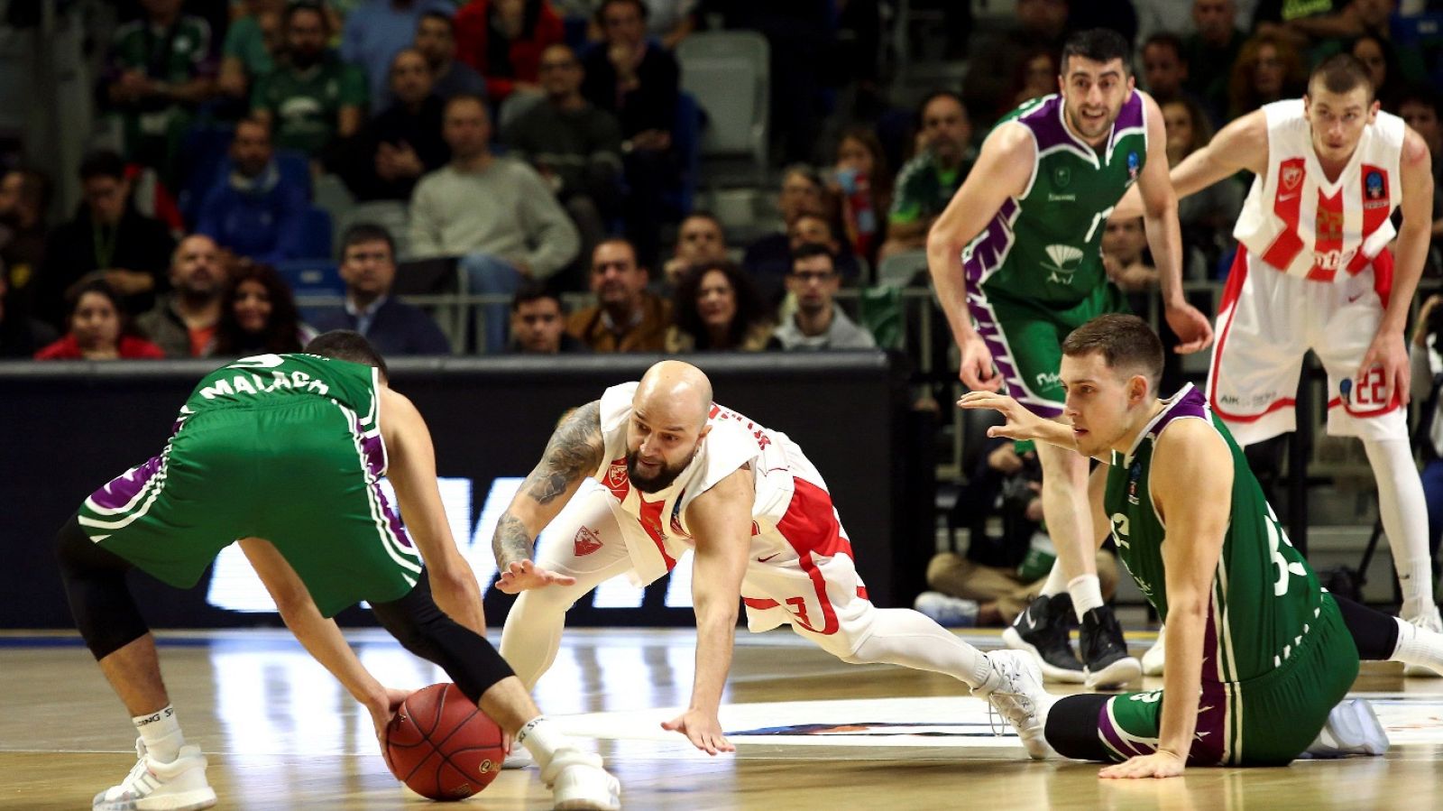 Baloncesto - Eurocup Top 16 2º partido: Unicaja Málaga - Crvena Zvezda MTS Belgrado - ver ahora