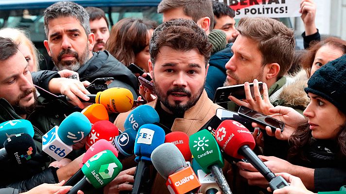 Telediario 1 - Rufián asegura que Podemos ofreció la dimisión de Borrell si ERC respaldaba los Presupuestos