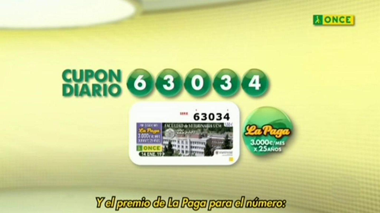 Sorteo ONCE - 14/01/19 - ver ahora