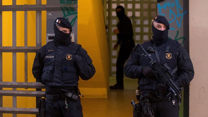 Telediario 1 - Operación antiterrorista de los Mossos