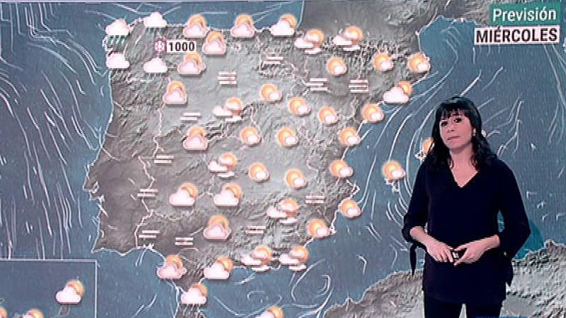 Un frente del noroeste trae lluvias al norte de la Península y Baleares