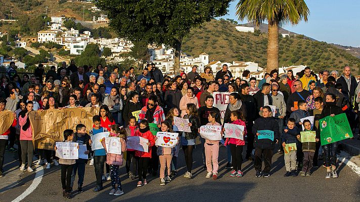 Telediario 1 - Los vecinos de Totalán se vuelcan en ayudar a la familia de Julen y a los equipos de rescate