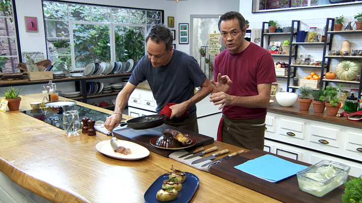 Torres en la cocina - Patatas rellenas de fondue y entrecot