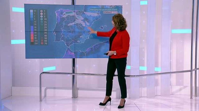 Temperaturas significativamente bajas en el interior de la Península