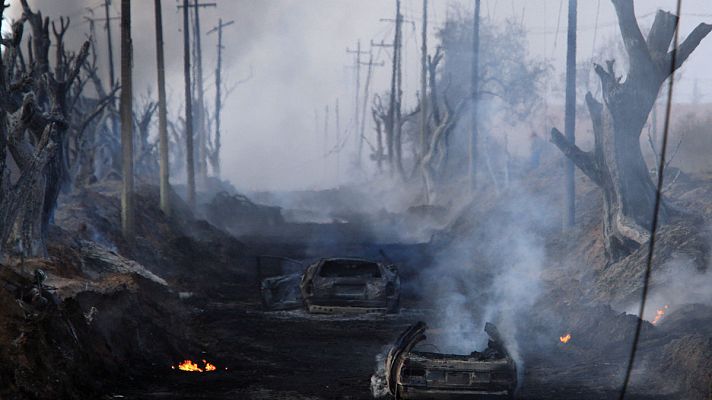 Telediario 1 - Al menos 66 muertos y 76 heridos al explotar un oleoducto en México