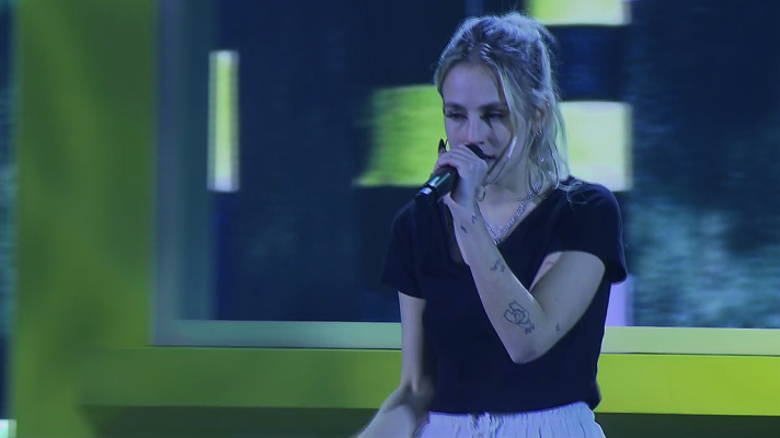 Eurovisión - Eurotemazo: Ensayo general de María cantando "Muérdeme"