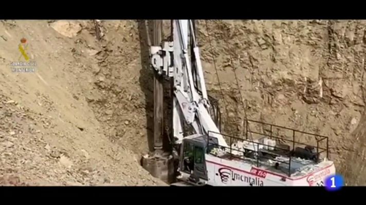 Telediario 1 - La perforadora ha recorrido 20 de los 60 metros que se ha marcado