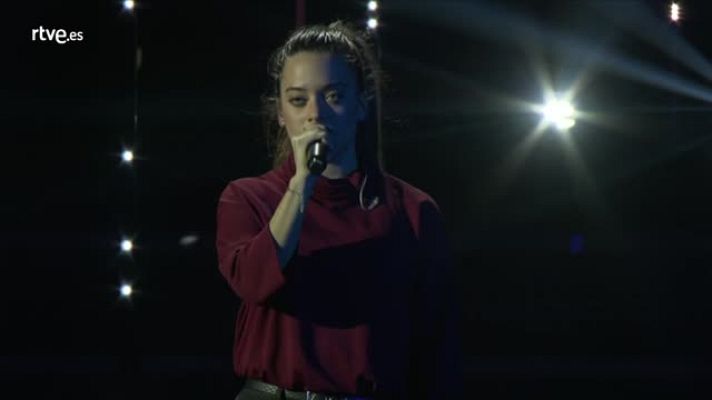 Eurovisión - Ensayo de Noelia cantando "Hoy vuelvo a reír otra vez"