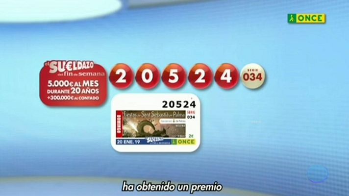 Sorteos ONCE - Sorteo ONCE - 20/01/19