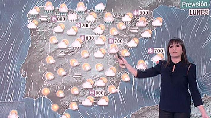 El tiempo - Llega un nuevo frente con lluvias y descenso de temperaturas