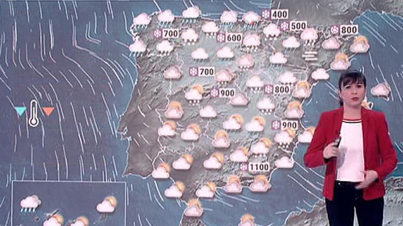 Avisos por nieve en el Pirineo y la cornisa cantábrica