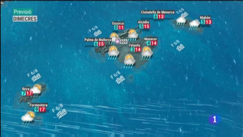 El temps a les Illes Balears - 22/01/19