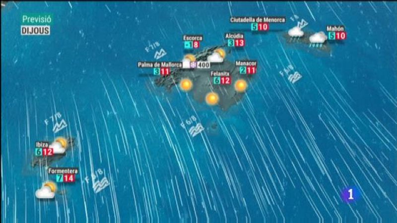 El temps a les Illes Balears - 23/01/19