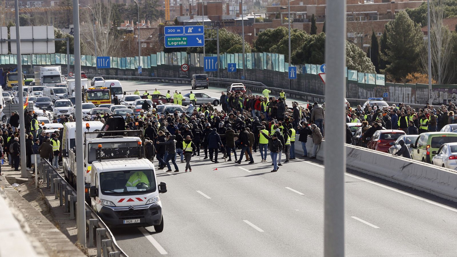 Un visitante: "tuvimos que venir del hotel que está en Gran Vía hasta acá porque