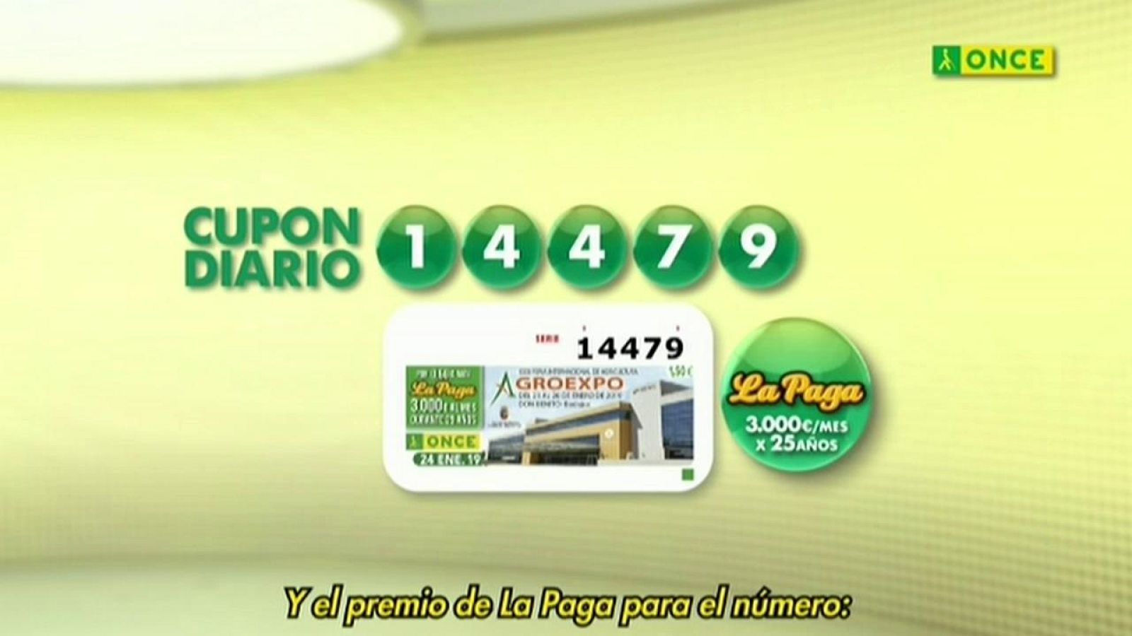 Sorteo ONCE - 24/01/19 - ver ahora