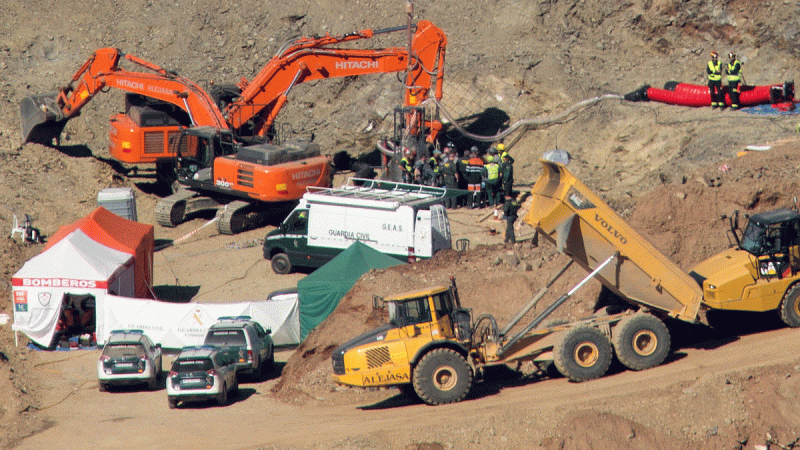 La ca�da de Julen en el pozo fue "r�pida y libre" hasta los 71 metros