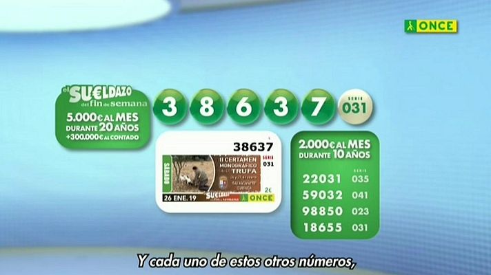 Sorteos ONCE - Sorteo ONCE - 26/01/19