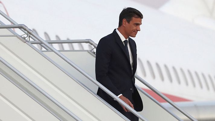 Telediario 1 - PP y PSOE se enfrentan en el Congreso por los viajes en avión de Sánchez