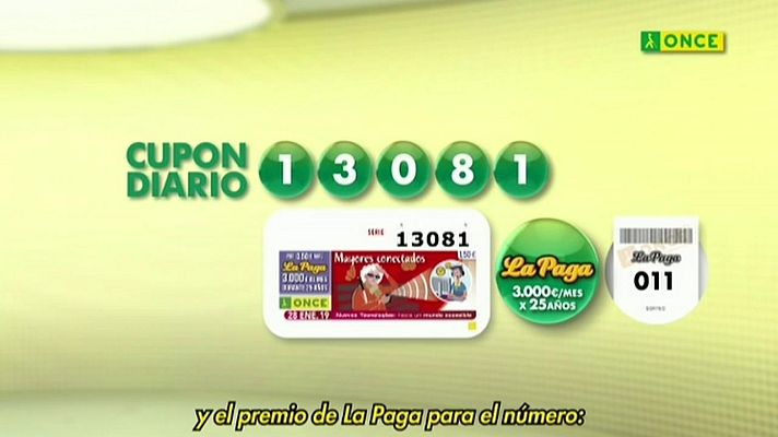 Sorteos ONCE - Sorteo ONCE - 28/01/19